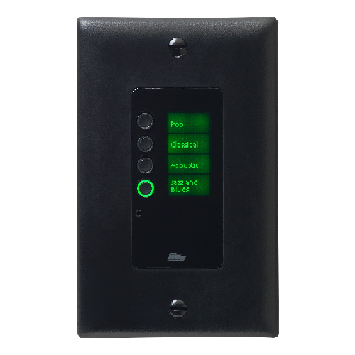 Панель BSS EC-4B BLK настенная панель управления серии Contrio. Подключение Ethernet, 4 кнопки, цвет черный