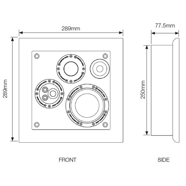 Настенная акустика Monitor Audio SoundFrame 3 On Wall black