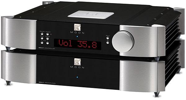 Стерео предусилитель SIM Audio MOON 850P RS 2 TONE (black/silver) Red Display
