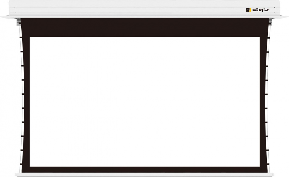Экран встраиваемый с электроприводом и растяжками Digis Paramount DSIT-16917 MW, 16:9, 175", 413x268 (387x218), RS232, ИК, пульт ДУ, триггер