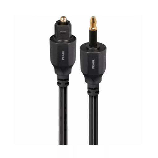 Цифровой оптический кабель AudioQuest Optical Pearl Toslink/Mini, 8.0 м