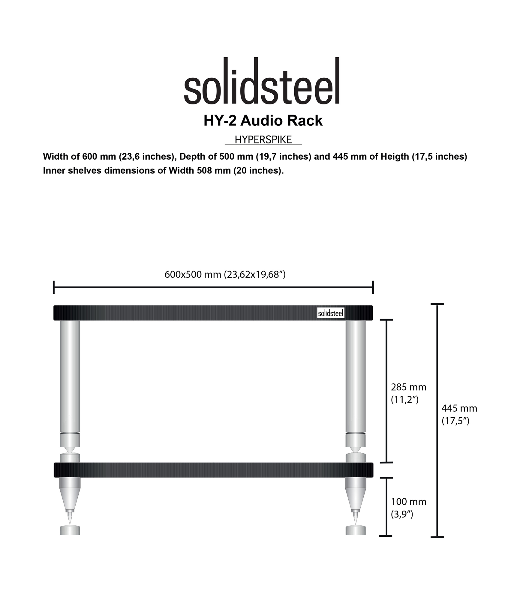 Стенд Solidsteel HY-2 Black