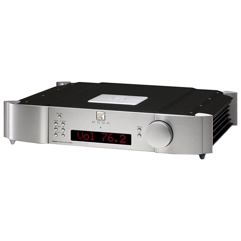 Предусилитель (стерео) SIM Audio MOON 740P RS 2 Tone Black/Silver (Red Display)