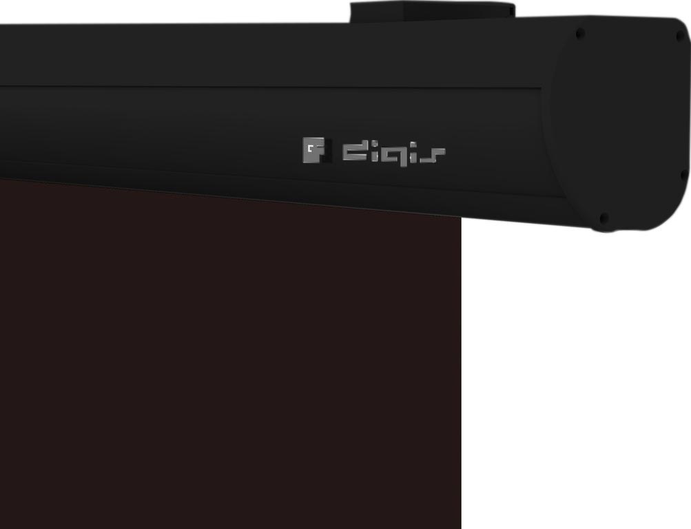 Экран настенный с электроприводом Digis Ellipse DSEES-16902B_100 MW, корпус Черный, 16:9, 90", 210x220 (200x113), RS232, ИК, пульт ДУ, триггер