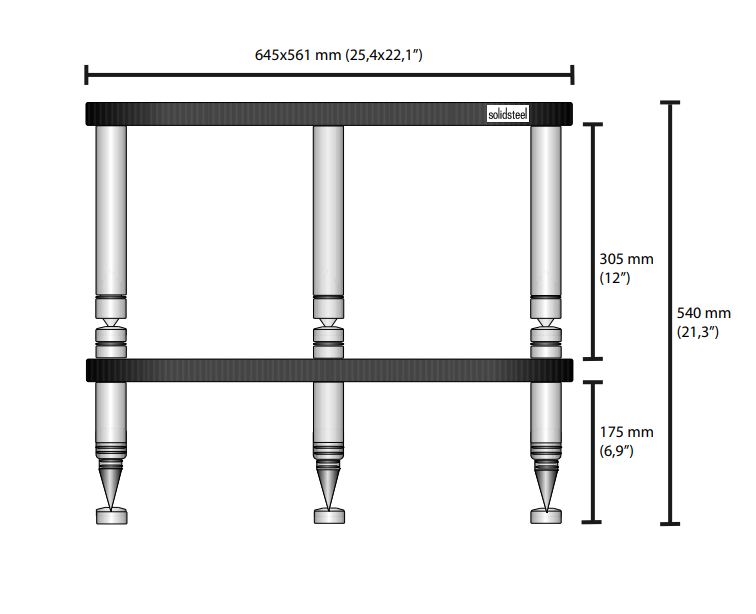 Стенд Solidsteel HS-2 Black