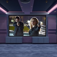 Кинозал в мансарде фотография - 2