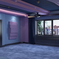 Кинозал в мансарде фотография - 4