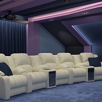 Кинозал в мансарде фотография - 3